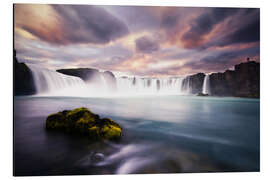 Aluminium print GODAFOSS WATERFALL 