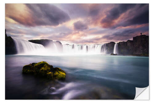 Wandsticker Godafoss Wasserfall