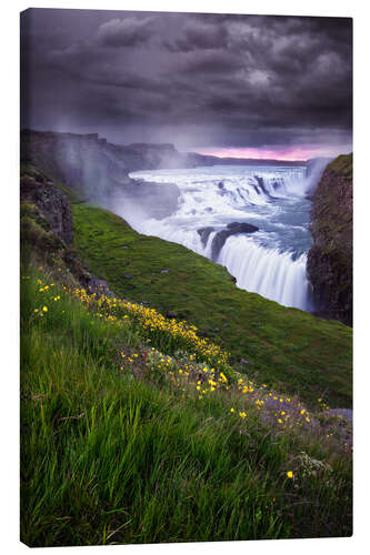 Canvas print Gullfoss Waterfall Iceland