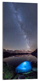 Gallery print Panoramic of Milky Way on Mont Blanc, France