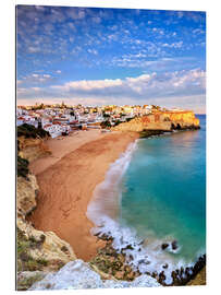 Gallery print Panoramic of Carvoeiro at sunset, Algarve, Portugal