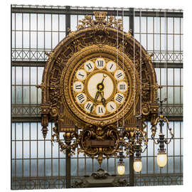 Quadro em alumínio Big clock at the Musee d'Orsay in Paris, France