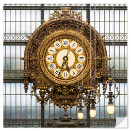 Wall sticker Big clock at the Musee d'Orsay in Paris, France