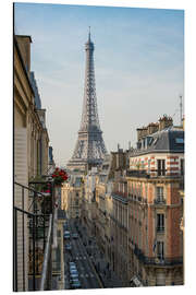 Tableau en aluminium View over the rooftops of Paris, France