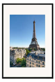 Gerahmter Kunstdruck Eiffelturm in Paris, Frankreich