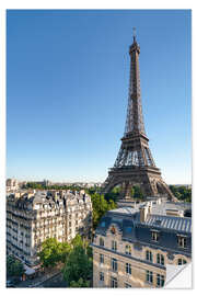 Selvklæbende plakat Eiffel Tower in Paris, France