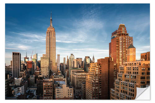 Selvklebende plakat Empire State Building New York