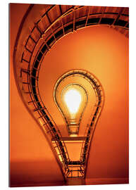 Gallery print Light bulb in staircase