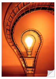 Sisustustarra Light bulb in staircase