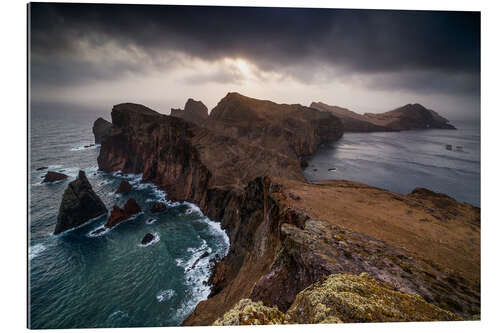 Gallery print Sunrise over the cliffs, Madeira, Portugal