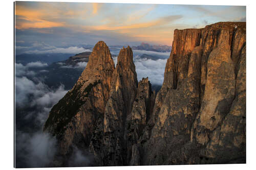 Gallery Print Luftaufnahme von Punta Santner, Schlern, Südtirol, Italien