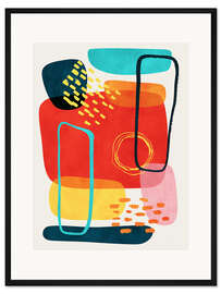 Gerahmter Kunstdruck Ferra