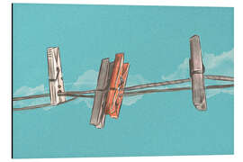 Magnettafel Boho Wäscheklammern