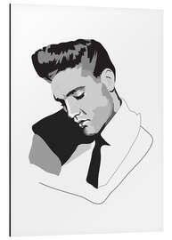 Aluminium print Elvis