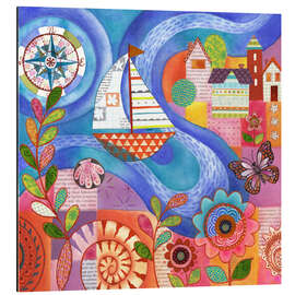 Magnettafel Summer Harbor