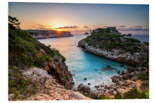 Obraz na PCV Sunrise with beautiful bay, Majorca, Spain