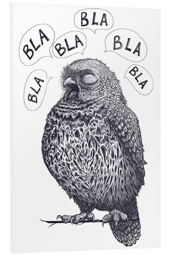 PVC print Owl - bla bla bla