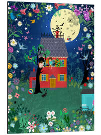 Magnettafel Vollmond Party