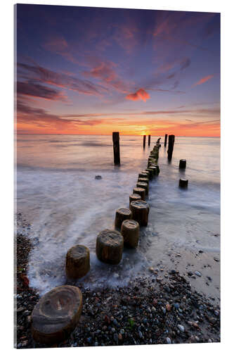 Acrylic print On the beach of peat bridge