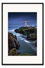 Gerahmter Kunstdruck Fanad Leuchtturm