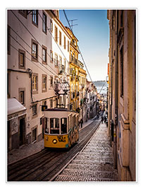 Poster Tram in Lissabon