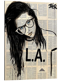 Aluminium print The Californian girl