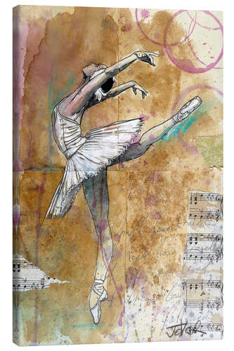 Lærredsbillede white swan (ballet study)