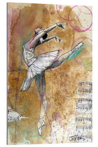 Galleritryk white swan (ballet study)