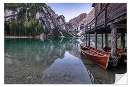 Wall sticker Lago di Braies, Dolomite Alps, South Tyrol