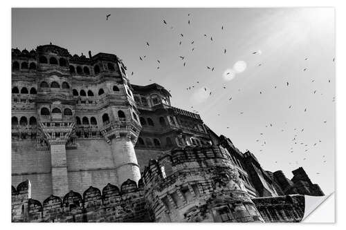 Selvklebende plakat Mehrangarh Fort Jodhpur