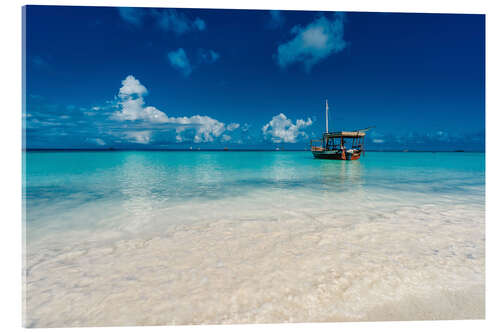 Akryylilasitaulu Turquoise sea in Zanzibar