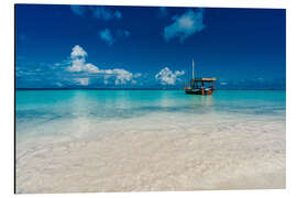 Magnettafel Azurblaues Meer auf Sansibar