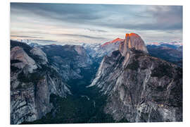 Foam board print Glacier Point - Yosemite NP