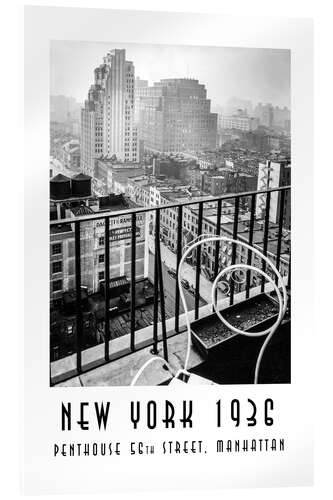 Acrylic print Historic New York: Penthouse, 56th Street, Manhattan