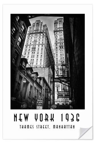 Sisustustarra Historic New York: Thames Street, Manhattan
