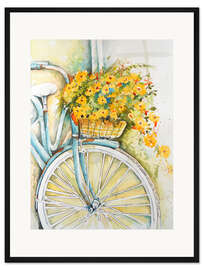 Gerahmter Kunstdruck Radtour durch die Provence