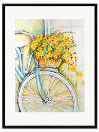 Stampa artistica con cornice Bike tour through Provence