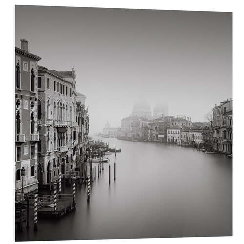 Foam board print Santa Maria della Salute in the fog