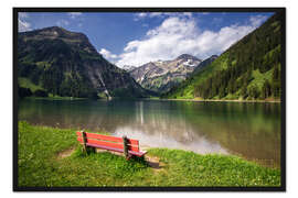 Gerahmter Kunstdruck Bergsee im Allgäu