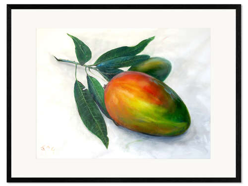 Impresión de arte enmarcada mango julie1