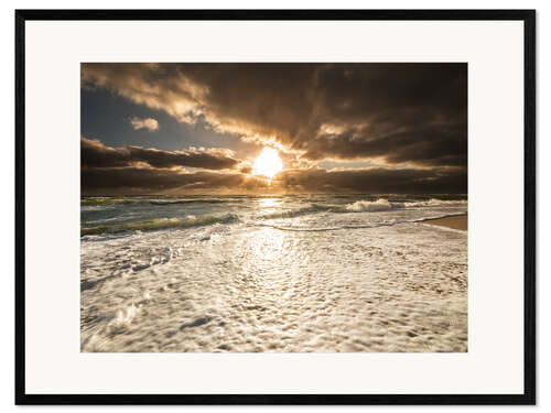 Framed art print Brandung Sylt