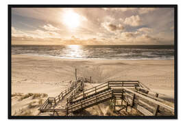 Gerahmter Kunstdruck Sylter Abendlicht