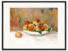 Gerahmter Kunstdruck Pfirsiche