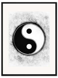 Gerahmter Kunstdruck Yin und Yang