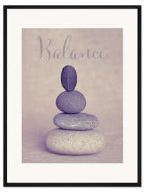 Gerahmter Kunstdruck Balance