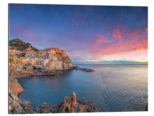 Gallery print Manarola at dawn, Cinque Terre National Park, Liguria, Italy