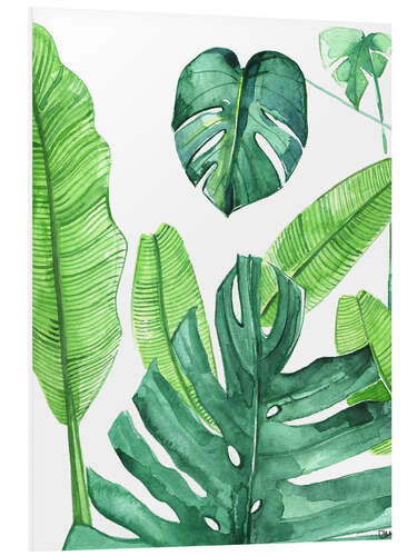 Foam board print Tropical leaves