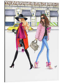 Tableau en aluminium Shopping en ville