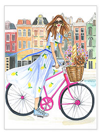 Plakat  Bike tour on the canal - Rongrong DeVoe