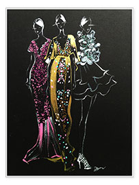 Print  Couture Fashion Illustration - Rongrong DeVoe